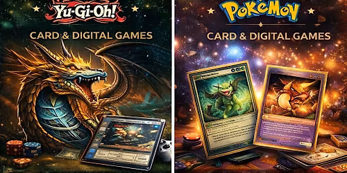 Eat & Play Tuesdays \u2013 Yu-Gi-Oh! & Pok\u00e9mon Card & Digital Night