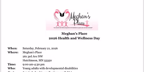 Meghan\u2019s Place 2026 Health and Wellness Day