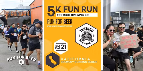 5k Fun Run x Tortugo Brewing Co | 2026 CA Brewery Running Series