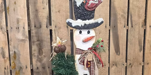 Rustic Wooden Snowman Workshop with Handmade by Lauren 11\/8 @4pm