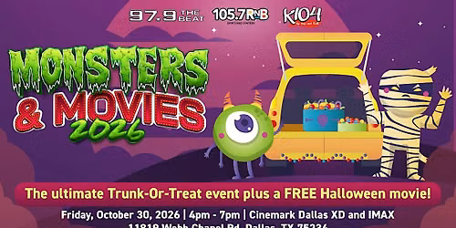 Monsters & Movies 2026 (Halloween Event)