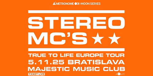 Stereo MC's (UK) \ud83c\uddec\ud83c\udde7 vyst\u00fapi v Bratislave 5.11. v Majestic Music Clube v Bratislave..