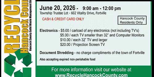 Fortville Electronics Recycling & Collection Event