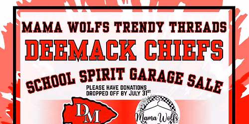 DeeMack School Spirit Garage Sale