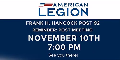 November Post Meeting 