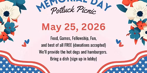 Memorial Day Potluck Picnic