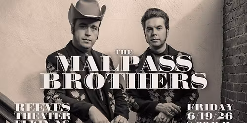 The Malpass Brothers \u2013 LIVE at the Reeves