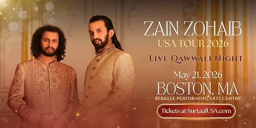 Zain Zohaib USA Tour 2026 - Boston Show