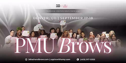 PMU BROWS (MACHINE + MANUAL NANO) CERTIFICATION \u2013 DENVER, CO (SEPT 17-18)