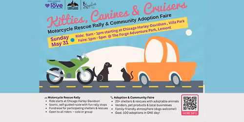 Kitties Canines & Cruisers - Motorcycle Rally & Rescue Event