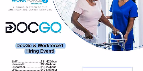 DocGo & Workforce1 Healthcare Hiring Event | EMT\/Paramedic\/MA\/LPN