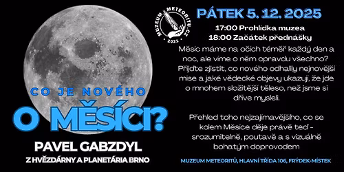 P\u0159edn\u00e1\u0161ka \/ Co je nov\u00e9ho o M\u011bs\u00edci? \/ Pavel Gabzdyl