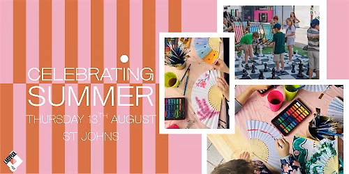 Celebrating Summer - Paper Fan Painting