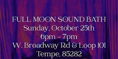 Full Moon Sound Healing Meditation
