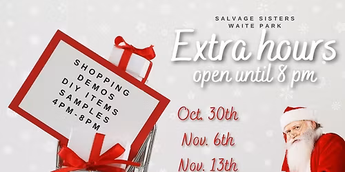 Extra Holiday Shopping Hours