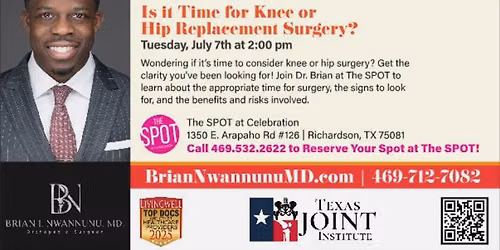 Is it Time for Knee or Hip Replacement Surgery? (Dr. Brian)