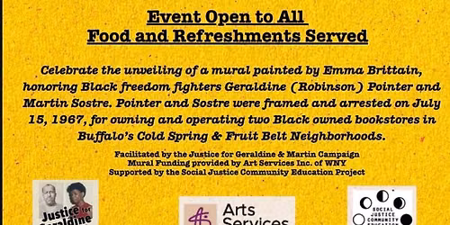 Martin Sostre & Geraldine Pointer Mural Unveiling 