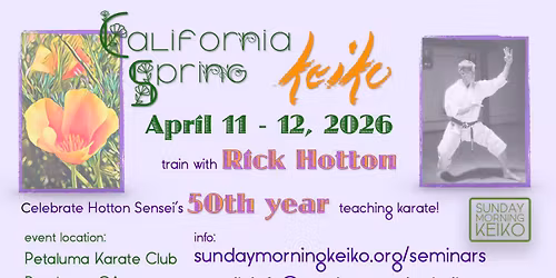 2026 California Spring Keiko with Rick Hotton