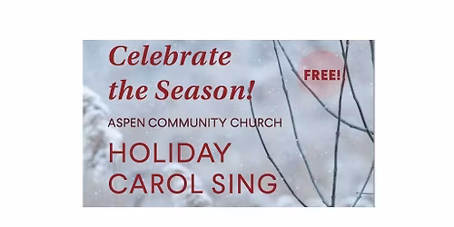 Holiday Carol Sing with Alan Fletcher