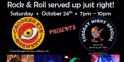 Tuesday Night Special debut at the Crooked Eye Brewery