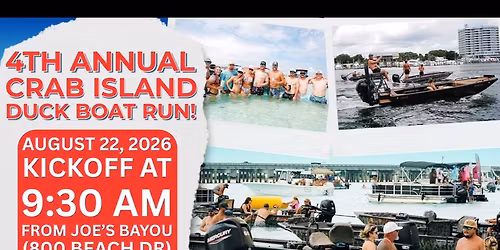4th Annual Crab Island Duck Boat Run
