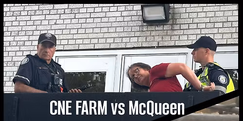Criminal Trial - Jenny McQueen - CNE Farm Protest
