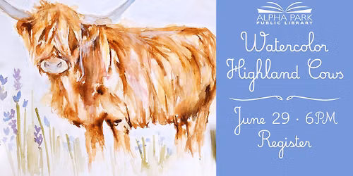 Watercolor Highland Cows