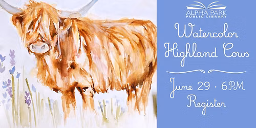 Watercolor Highland Cows