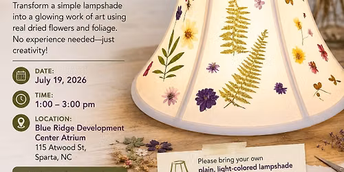 Taste of the Arts Botanical Lampshade Workshop