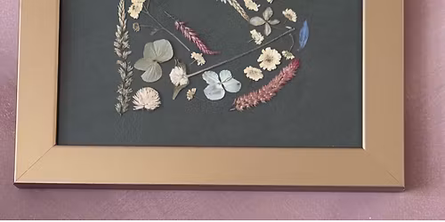 April Class: Garden Party Pressed Flower Monograms 