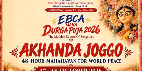 EBCA Maha Havan 2026 | 48-Hour Maha Havan | Durga Puja Bengaluru