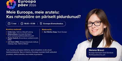 Meie Euroopa, meie arutelu: Kas rohep\u00f6\u00f6re on p\u00e4riselt pidurdunud?
