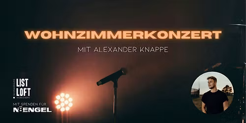 Wohnzimmer-Konzert mit Alexander Knappe f\u00fcr Spenden an Nachtengel Hannover