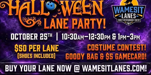 Halloween Family Lane Parties at Wamesit Lanes