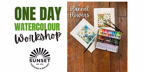 ONE DAY Intermediate: Flannel Flower Watercolour painting Workshop.
