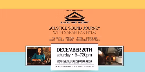 Solstice Sound Journey @ The Hook Experiment