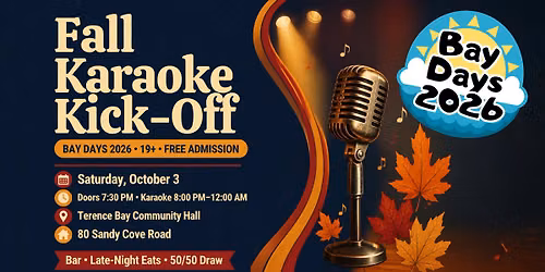 Fall Karaoke Kick-Off - Bay Days 2026