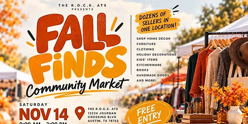 Fall Finds Community Market at The R.O.C.K. ATX