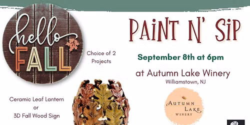 Paint N Sip at Autumn Lake Winery
