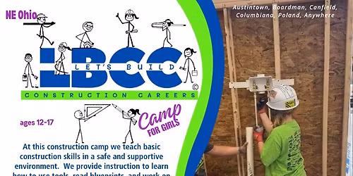 Let's Build Construction Careers - Camp for Girls