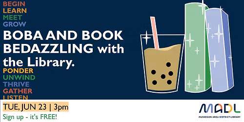 Boba and Book Bedazzling