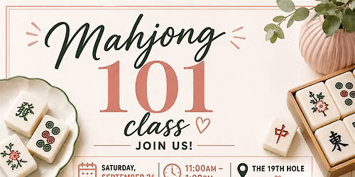 Mahjong 101 Class