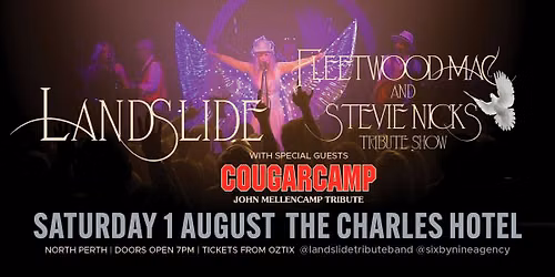 THIS SATURDAY! > LANDSLIDE - FLEETWOOD MAC & STEVIE NICKS TRIBUTE SHOW | Charles Hotel, North Perth