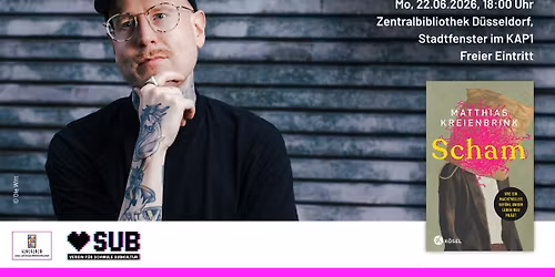 Lesung: Matthias Kreienbrink liest aus "Scham"
