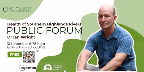 Southern Highland River Health - Public Forum