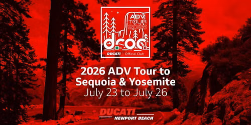 DROC ADV Tour to Sequoia and Yosemite 2026