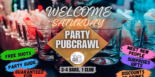 Saturday Meeting Bar Crawl & Fiesta!