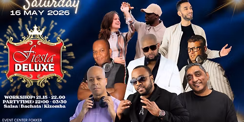 Fiesta DeLuxe | 3 areas | Salsa \u2022 Bachata \u2022 Kizomba