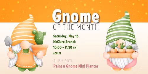 Gnome of the Month: Paint a Mini Planter