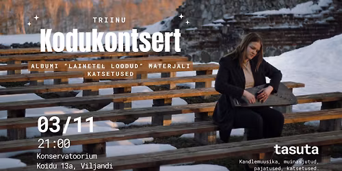 Triinu Orgmets \u2013 \u201cLainetel loodud\u201d kodukontsert Konservis \ud83c\udf0a